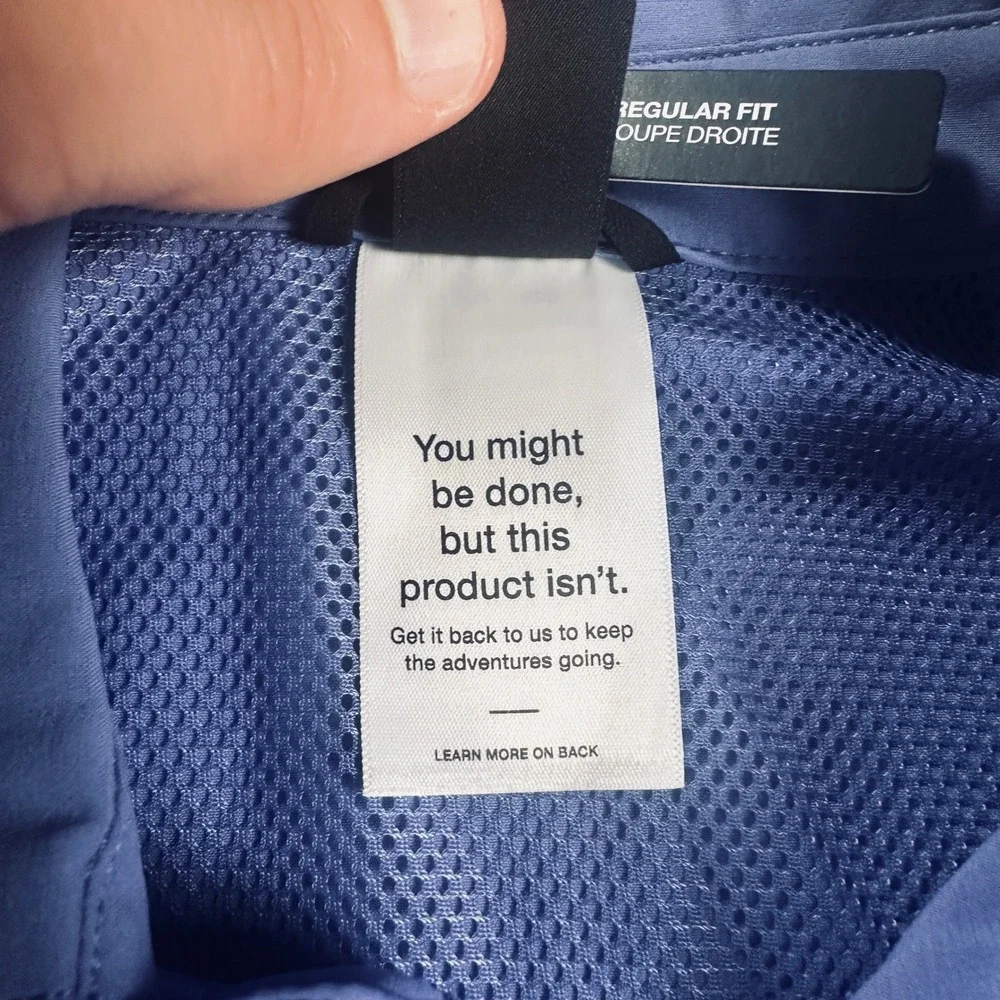 The North Face Lightrange Shirt Womens Large Indigo Plum Hiking UPF Top NEW - Picture 11 of 16
